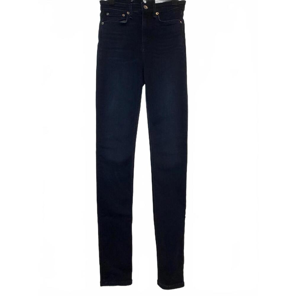 Rag &‎ Bone Nina High-Rise Skinny Jeans Etta Dark Indigo Wash Stretch Size 25